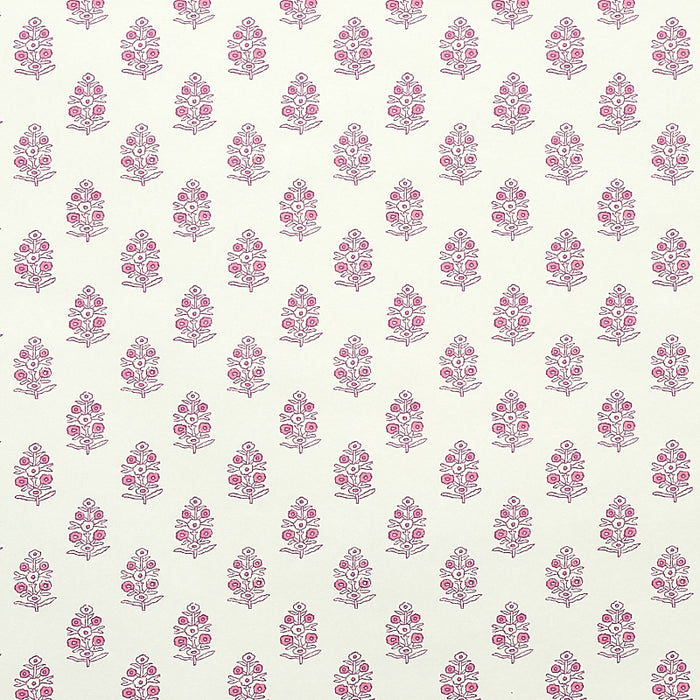 Schumacher Aditi Pink Wallpaper Sample 5011932