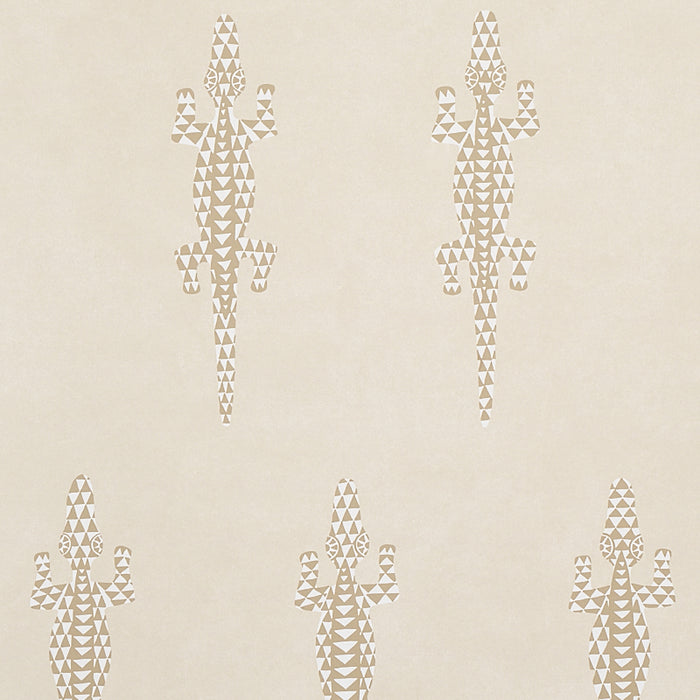 Schumacher Baracoa Neutral Wallpaper Sample 5012101