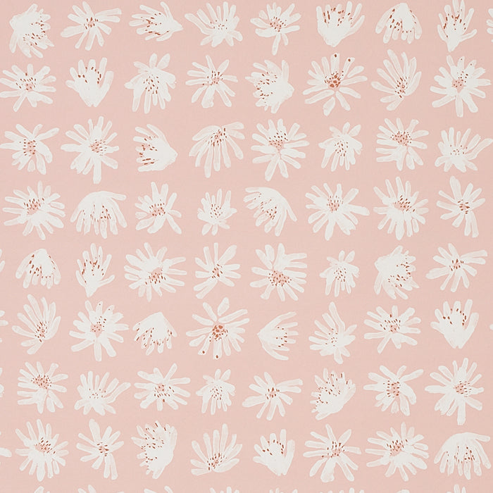 Schumacher Meadow Rock Blush Wallpaper Sample 5012230