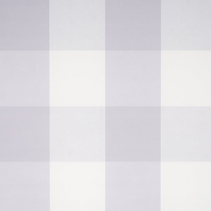Schumacher Willa Check Large Lavender Wallpaper Sample 5012355