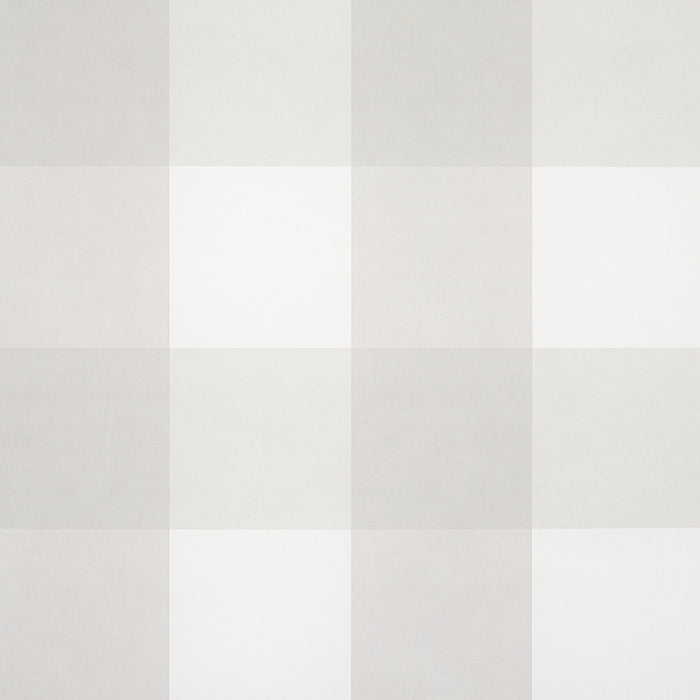 Schumacher Willa Check Large Birch Wallpaper Sample 5012358