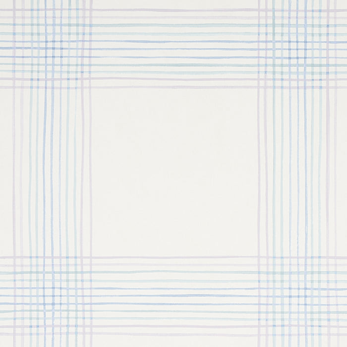 Schumacher Minerva Plaid Hyacinth Wallpaper 5012371