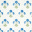 Schumacher Saranda Flower Royal Wallpaper Sample 5012412