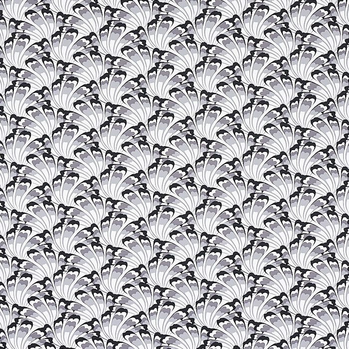 Schumacher Gotham Swing Charcoal Wallpaper Sample 5012530