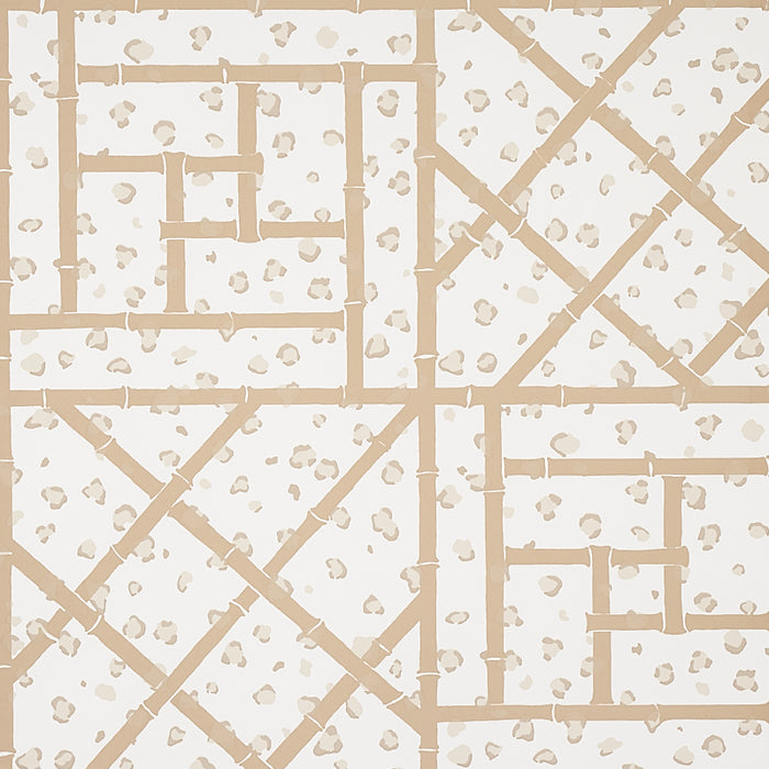 Schumacher Fancy Beast Sand Wallpaper 5012563