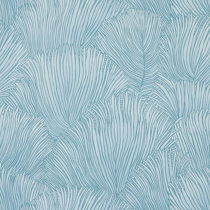 Schumacher Fondale Aqua Wallpaper Sample 5012651
