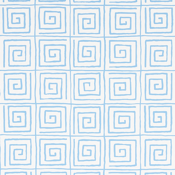 Schumacher Trousdale Aqua Wallpaper 5012812