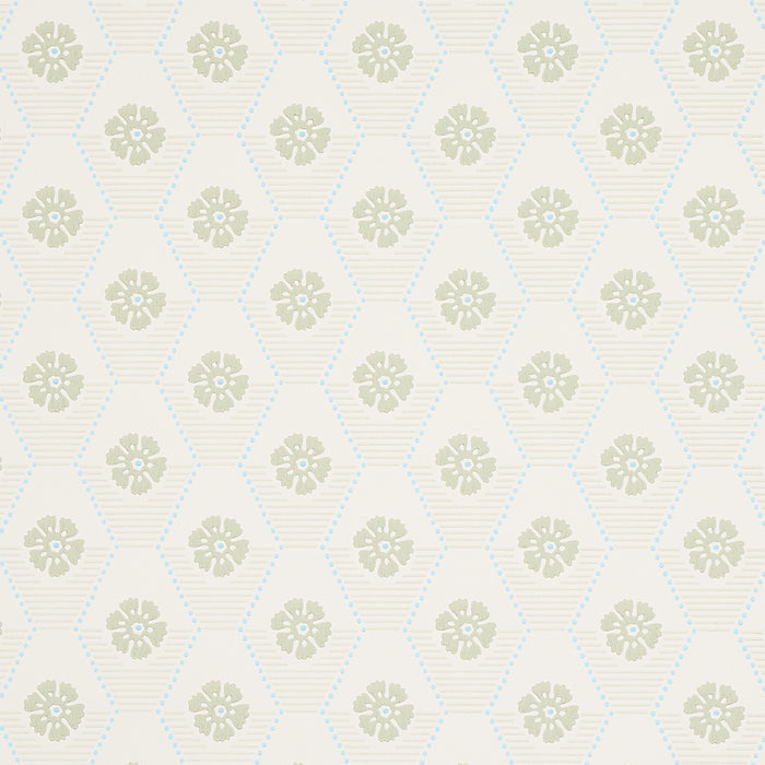 Schumacher Hive Bloom Sage Wallpaper 5013160