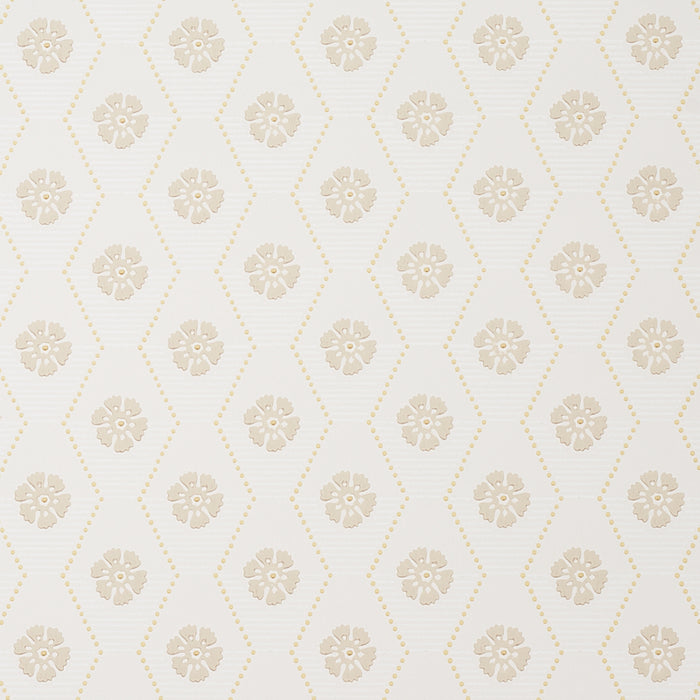 Schumacher Hive Bloom Sand Wallpaper Sample 5013162
