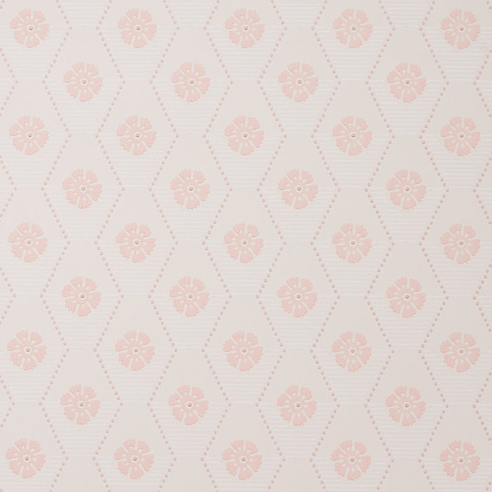 Schumacher Hive Bloom Blush Wallpaper Sample 5013163