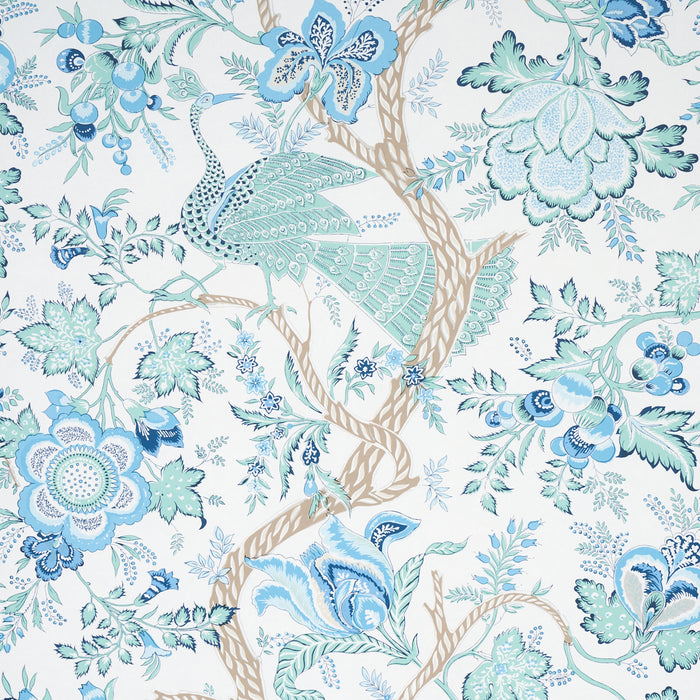 Schumacher Aveline Seaglass Wallpaper Sample 5013190