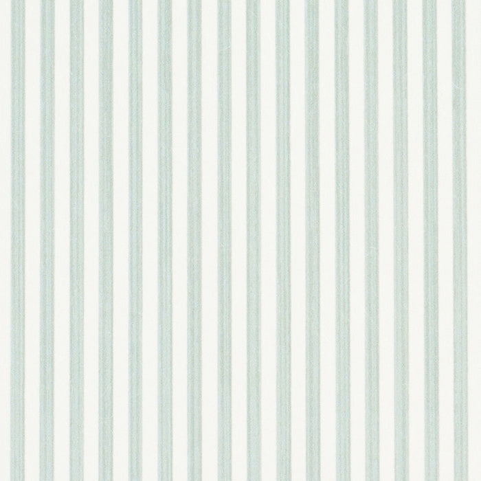 Schumacher Edwin Stripe Narrow Eucalyptus Wallpaper 5013602