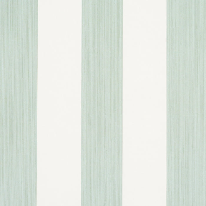 Schumacher Edwin Stripe Wide Eucalyptus Wallpaper 5013622