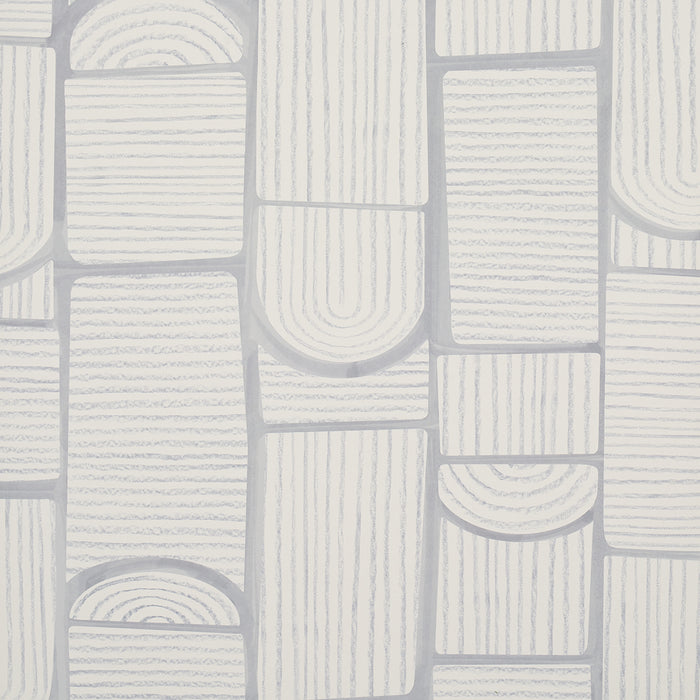 Schumacher Bloomsbury Cool Gray Wallpaper Sample 5013684