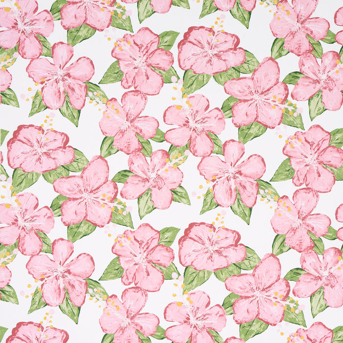 Schumacher Fabienne Pink Wallpaper Sample 5013811