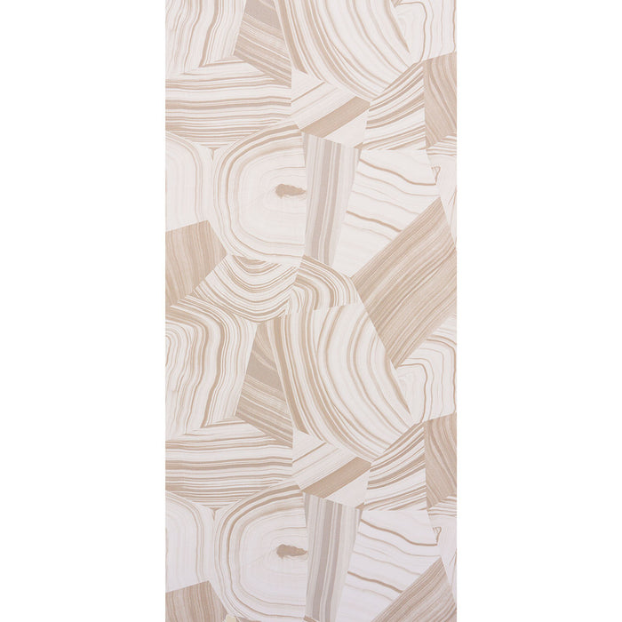 Schumacher Agate Slice Light Neutral Wallpaper Sample 5013892