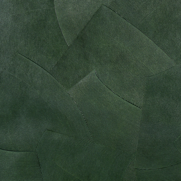 Schumacher Hand Combed Plaster Green Leaf Wallpaper Sample 5013952