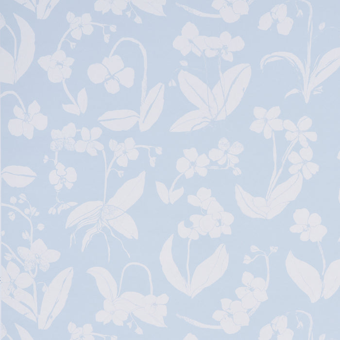 Schumacher Orchids Have Dreams Sky Wallpaper 5014101