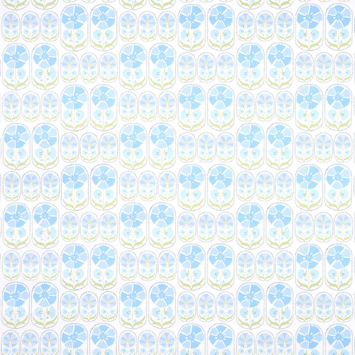 Schumacher Anjuna Floral Sky Wallpaper Sample 5014110