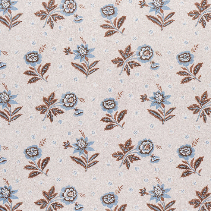 Schumacher Colline Delft & Sepia Wallpaper Sample 5014222