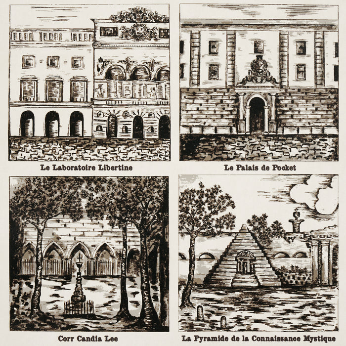 Schumacher Architecturra Newsprint Wallpaper Sample 5014270