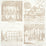 Schumacher Architecturra Ivory Wallpaper Sample 5014271