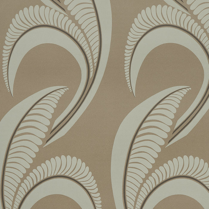 Schumacher Banana Leaf Tobacco Wallpaper Sample 5014980