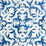 Schumacher Azulejos Azure Wallpaper Sample 5015120