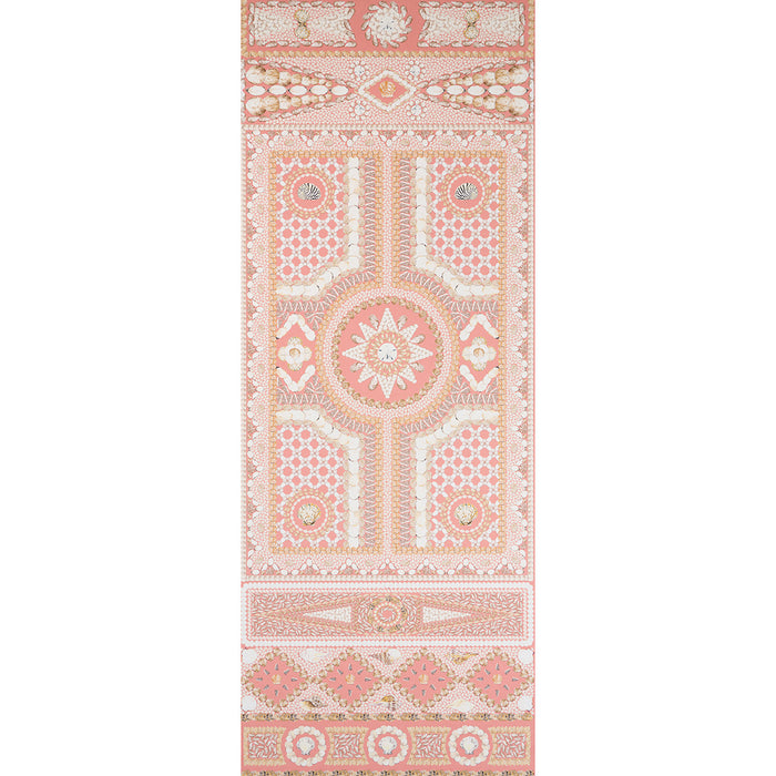 Schumacher Shell Grotto Panel A Coral Wallpaper 5015166