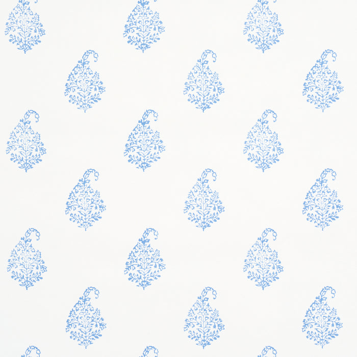 Schumacher Kerala Paisley II Blue Wallpaper 5015211