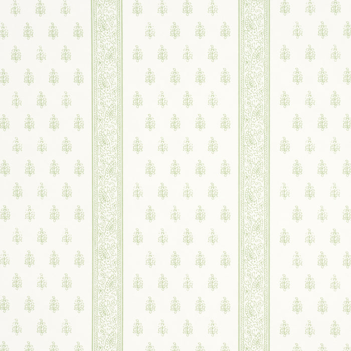 Schumacher Katsura Stripe II Leaf Wallpaper Sample 5015231