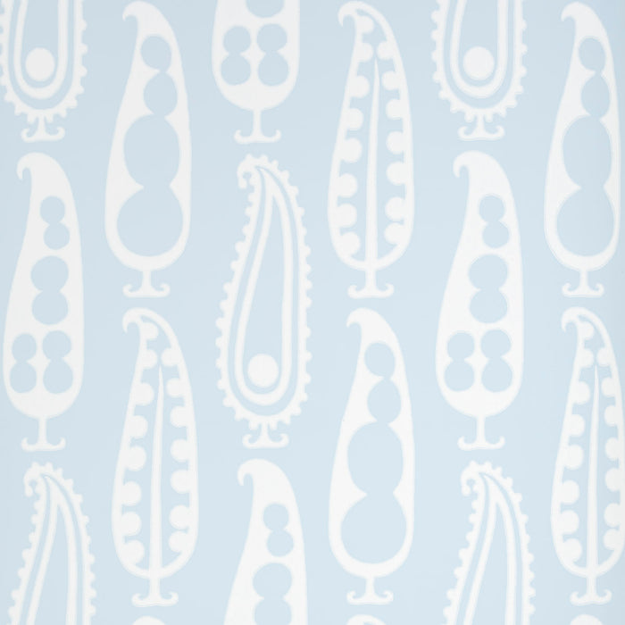 Schumacher Paisley Peas Sky Wallpaper 5015380