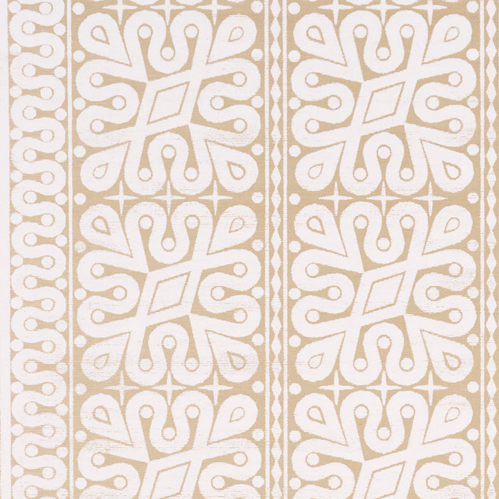 Schumacher Borneo Grasscloth White Wallpaper Sample 5015411