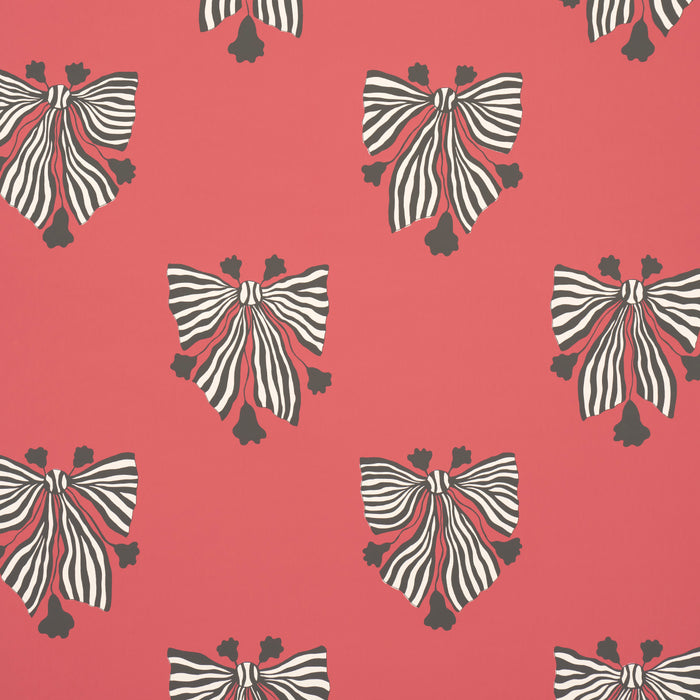 Schumacher Bow-Wow-Wow Red Wallpaper Sample 5015471