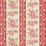 Schumacher Sylvain Floral Stripe Rouge Wallpaper 5015541