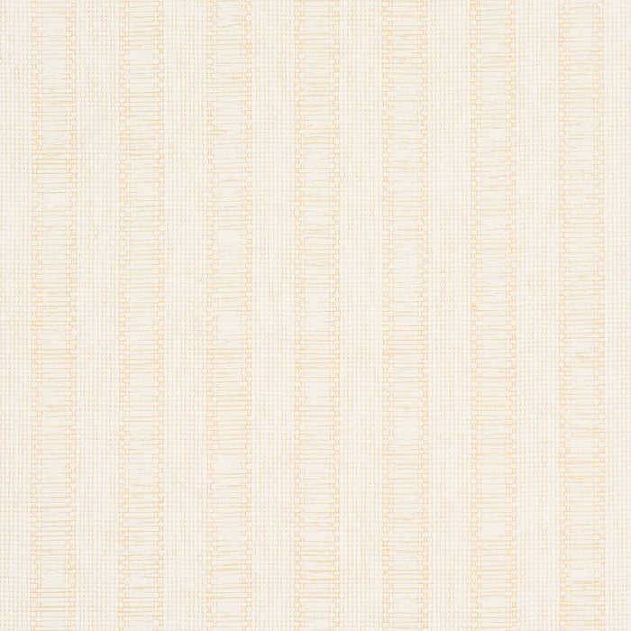 Schumacher Linen Woven Texture Stripe Natural Wallpaper 5015550