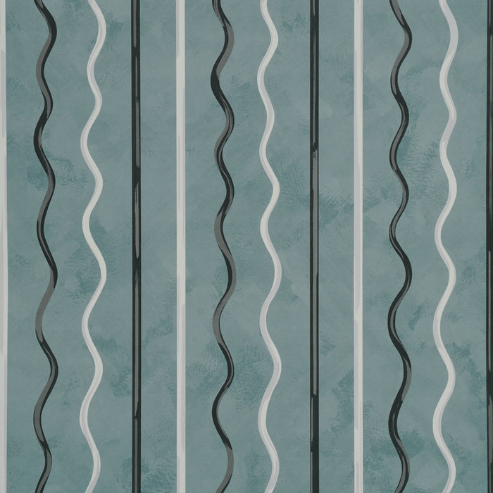 Schumacher Affogato Blue Gray Wallpaper Sample 5015570