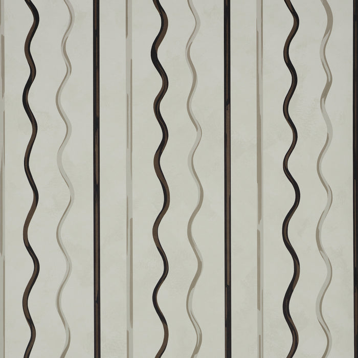 Schumacher Affogato Ivory & Carbon Wallpaper Sample 5015571