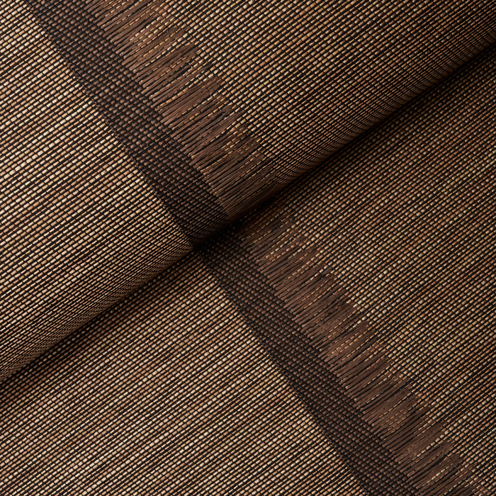 Schumacher Axel Fringe Wallcovering Brown/Copper Wallpaper Sample 5015711
