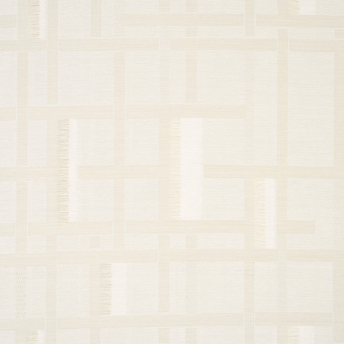 Schumacher Axel Plaid Wallcovering Parchment Wallpaper Sample 5015720