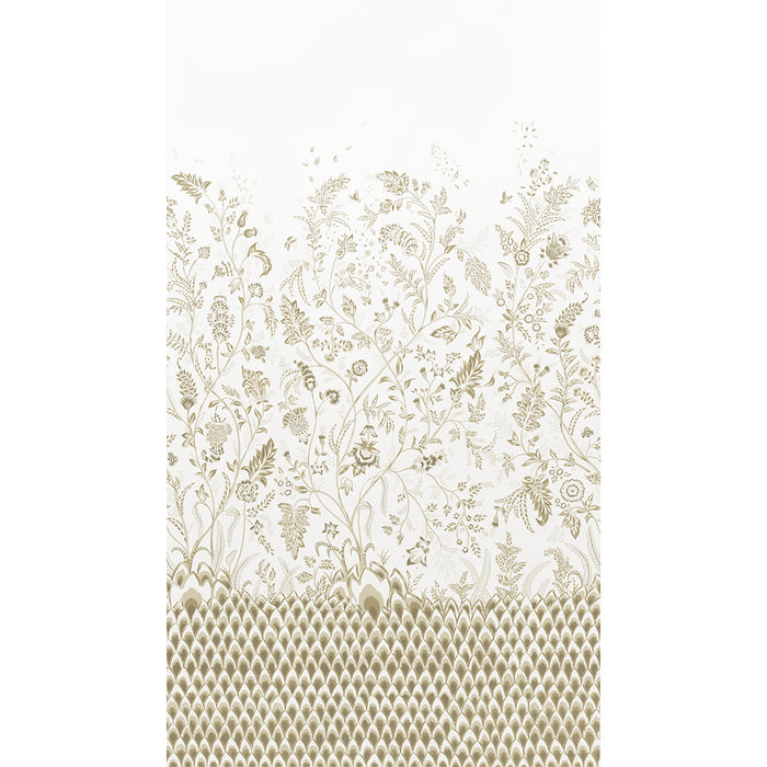 Schumacher Chinoiserie Grande Panel Set Neutral Wallpaper Sample 5015822