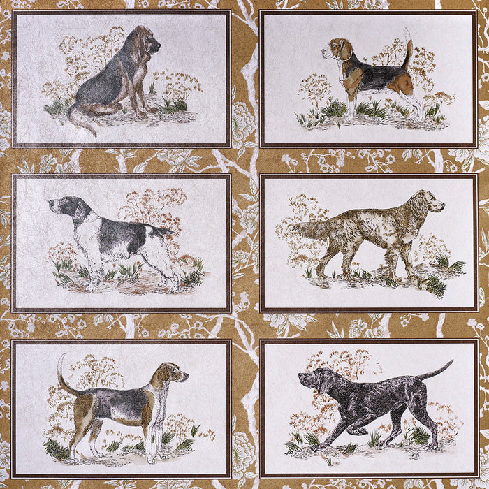 Schumacher Chaser's Legacy Metallic Gold Metallic Wallpaper 5016050
