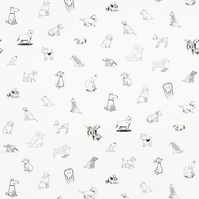 Schumacher Good Dogs Everywhere Black & White Wallpaper 5016130