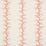Schumacher Coral Stripe Coral Wallpaper Sample 5016450