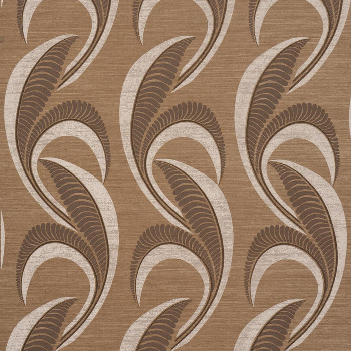 Schumacher Banana Leaf Sisal Mocha Wallpaper 5016552