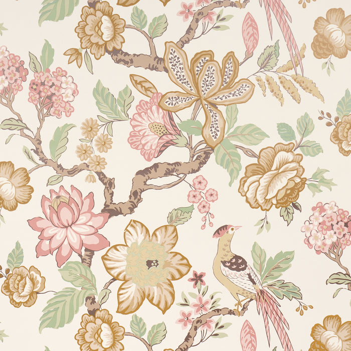 Schumacher Huntington Gardens PeTale Wallpaper Sample 5016661