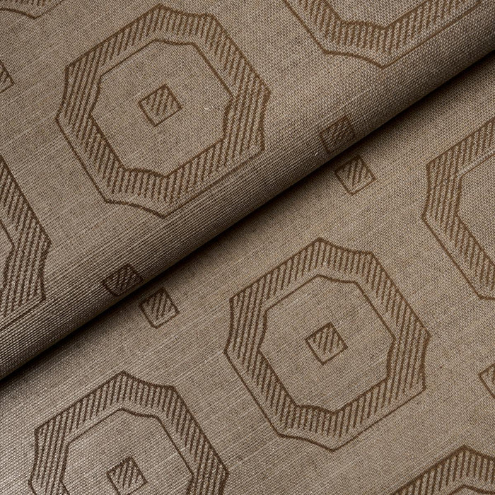 Schumacher Belveled Frame Sisal Sepia Wallpaper 5016732