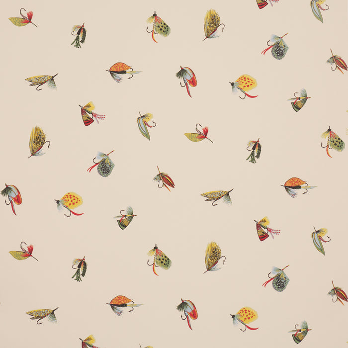 Schumacher Fly Fishing Ivory Wallpaper Schumacher 5016990