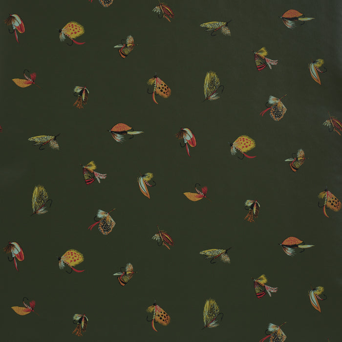 Schumacher Fly Fishing Forest Green Wallpaper Schumacher 5016991