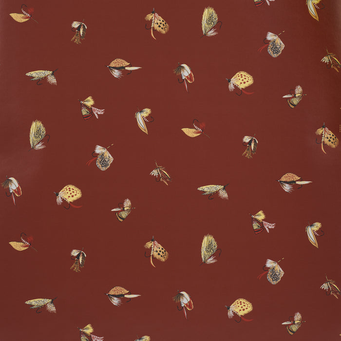 Schumacher Fly Fishing Russet Wallpaper Schumacher 5016992